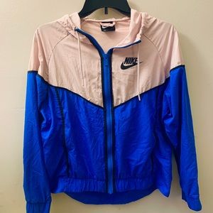 SOLD NIKE WINDBREAKER JACKET PINK & BLUE